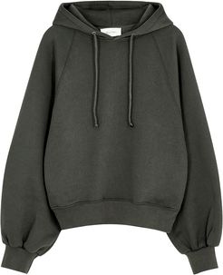 Ikatown grey hooded cotton-blend sweatshirt