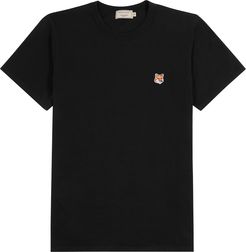 Black cotton T-shirt