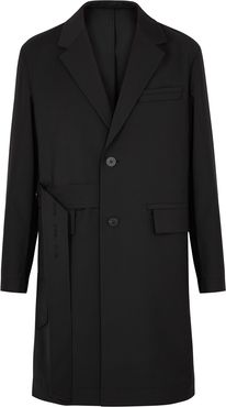 Black belted coat