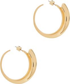 Vantage14kt gold-dipped hoop earrings