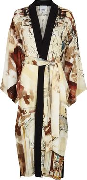 Dunia printed kimono