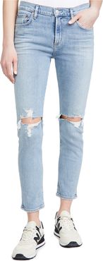 Toni Mid Rise Straight Jeans