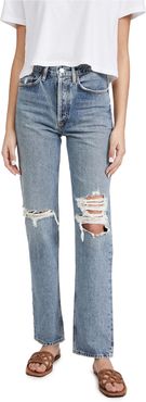 Lana Mid Rise Vintage Straight Jeans