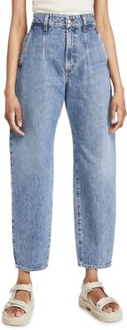 Darted Balloon Baggy Tapered Jeans