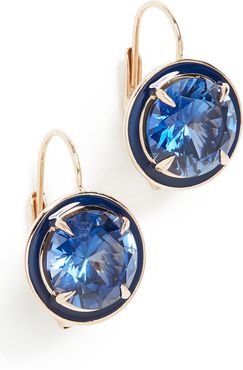 14k Round Cocktail Earrings