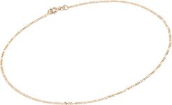 14k Gold Figaro Anklet