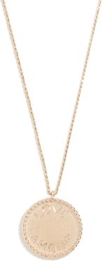 14k Imperial Disc Love Amour Necklace