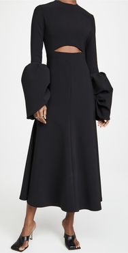 Puff Sleeve Maxi Dress