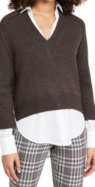 Alum V Neck Layered Looker Sweater