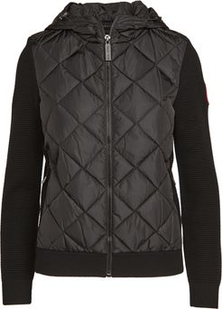 Hybridge Quilted Knit Hoodie