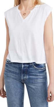 Vintage Split Neck Boxy Muscle Tee