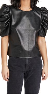 Faux Leather Erin Top
