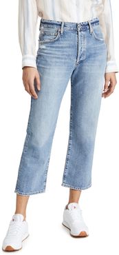 Emery Crop Relaxed Straight Jeans