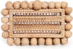 Eos Rattan Clutch