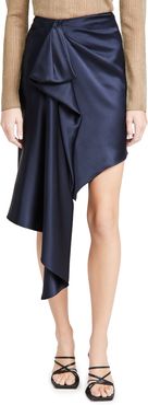 High Waisted Asymmetrical Hemmed Skirt