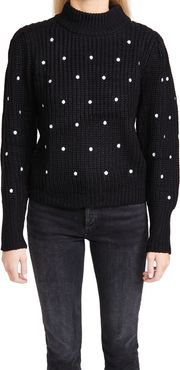 Dot Embroidered Sweater
