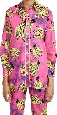 Tie Dye Bananas Pajama Shirt