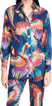 Colorful Toucans Pajama Shirt