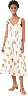 Leopard Shell Midi Dress