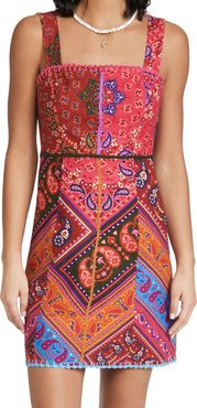 Colorful Bandana Mini Dress