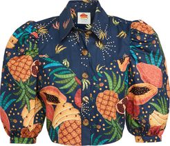 Fruit Forest Western Cropped Shirt