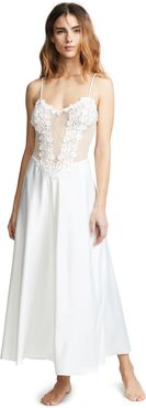 Showstopper Charmeuse Gown with Lace