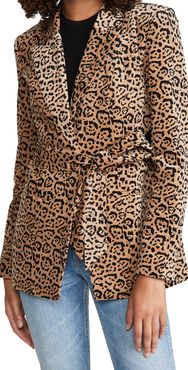 Velvet Leopard Blazer