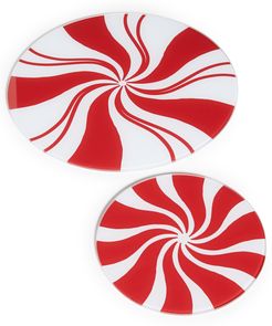 Peppermint Twist Set of 2 Serving Boards