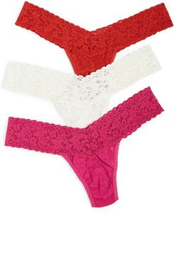 Low Rise Thongs 3 Pack