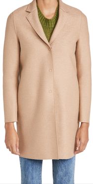 Cocoon Pressed Wool Coat