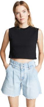 The Sleeveless Crop Tee