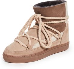 Patchwork Shearling Sneakers