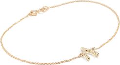 18k Gold Wishbone Bracelet