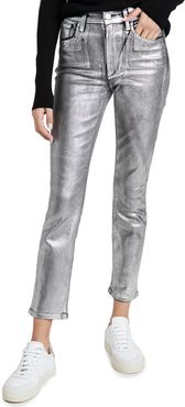 The Luna Ankle Metallic Lacquer Jeans