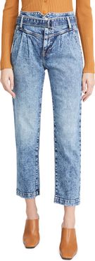 Theo Belted Pleated Jeans
