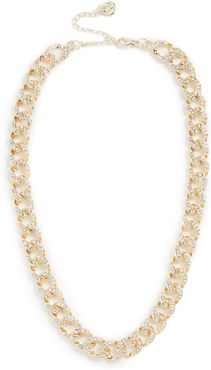 Ice Curb Chain Pave Necklace