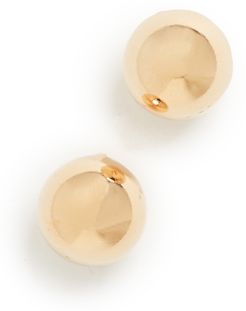 Polished Gold Ball Earrings