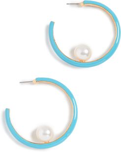 Small Enamel Hoops