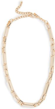 Polished Gold Chain Link Necklace