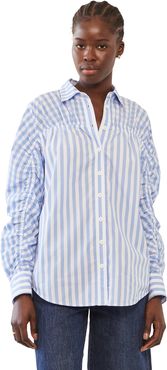 Stevie Gathered Stripe Shirt