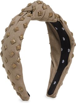 Woven Studded Knotted Headband