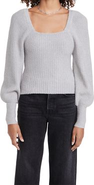 Kimberly Square Neck Ribbed Sweater