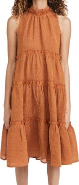 Erica Ruffle Midi Dress