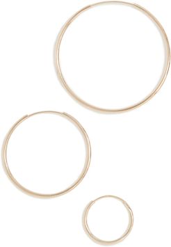 Infinity Set Hoop Earrings