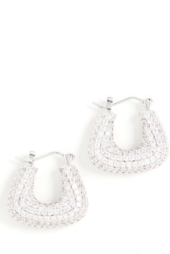 Pave Tia Hoops