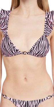 Striped Fantasy Pirouette Bikini Top