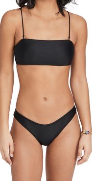 Second Wave Spaghetti Strap Bandeau Bikini Top