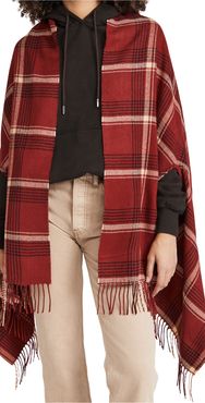 Plaid Cape Scarf