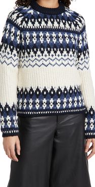 Fair Isle Crewneck Knit Sweater