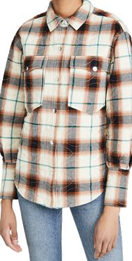 Shirt Jacket In Special Quilted Check